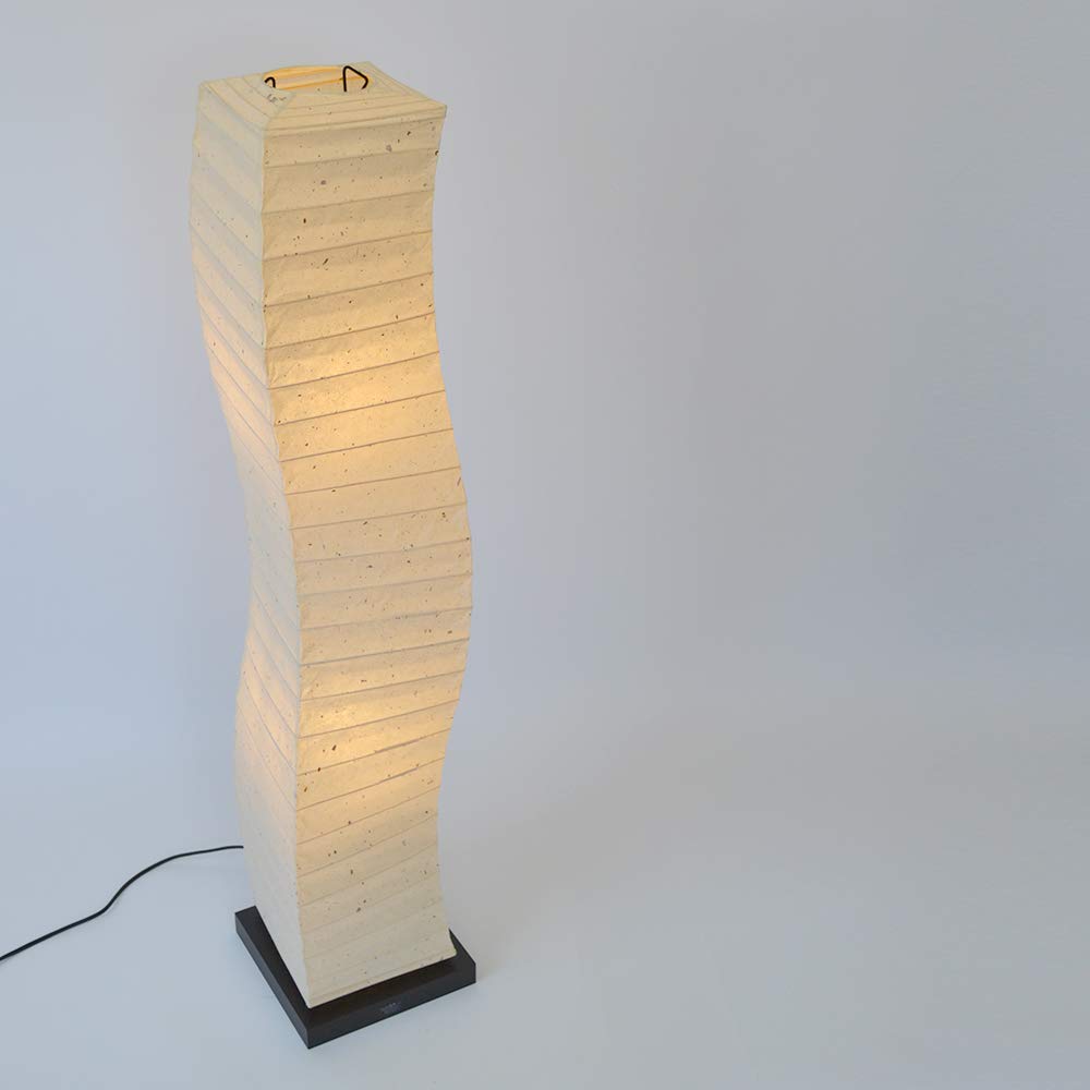 美濃和紙 和風 スタンド型フロアライト warp ワープ 本美濃紙 Amazon | 美濃和紙製 スタンド型フロアライト warp ワープ 粕紙 手作り